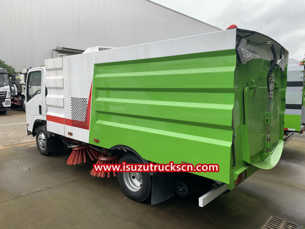 Isuzu truck mounted street sweeper