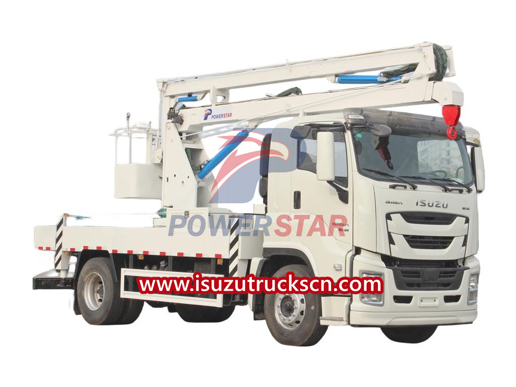 Isuzu GIGA articulating bucket truck