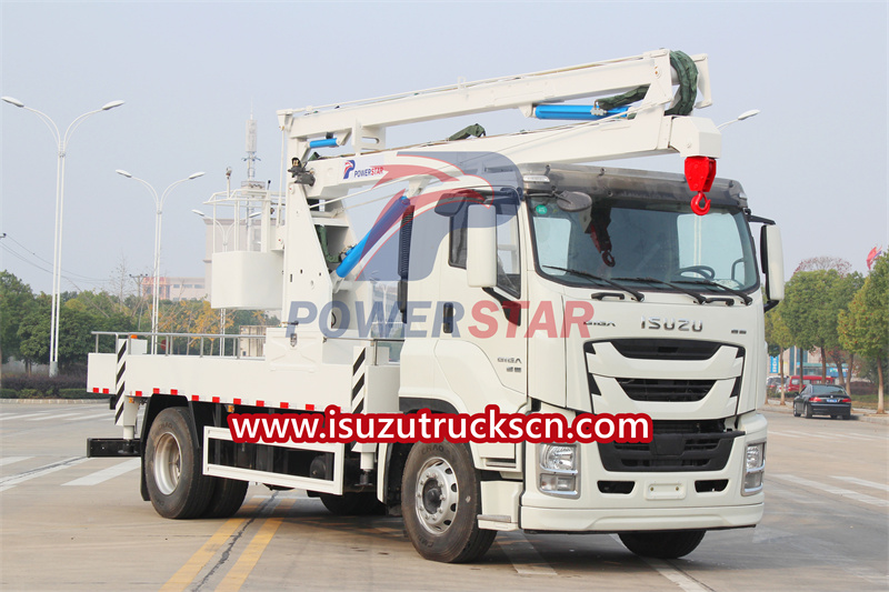 Isuzu GIGA articulating bucket truck