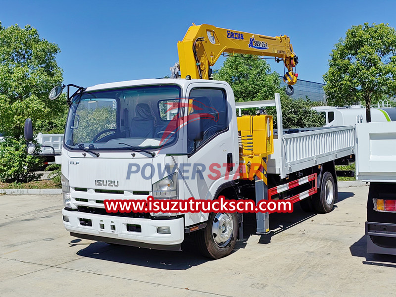 Isuzu NPR loader crane truck