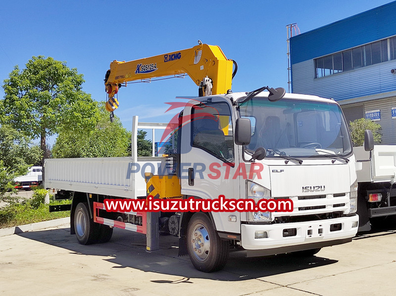 Isuzu NPR loader crane truck