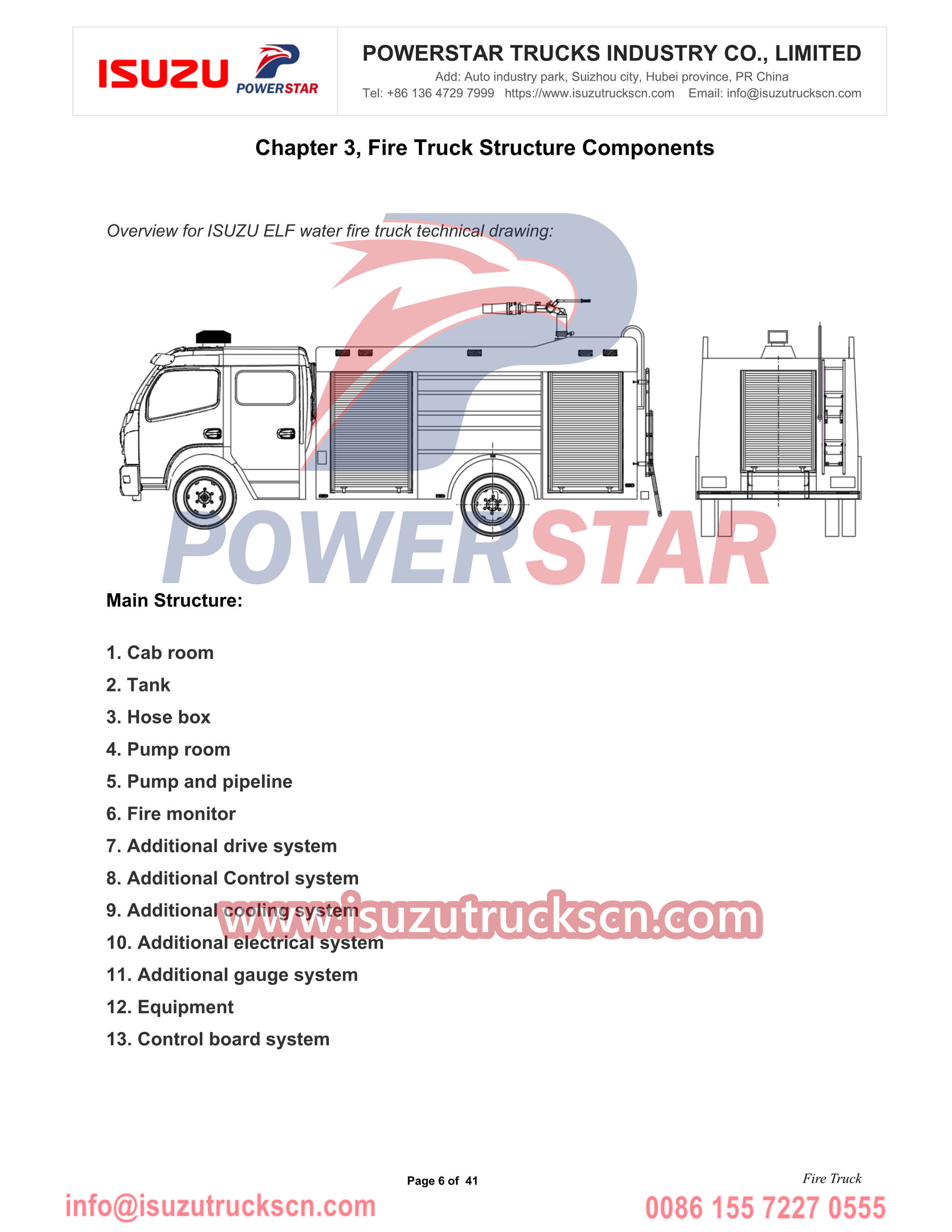 Camion dei pompieri Isuzu ELF