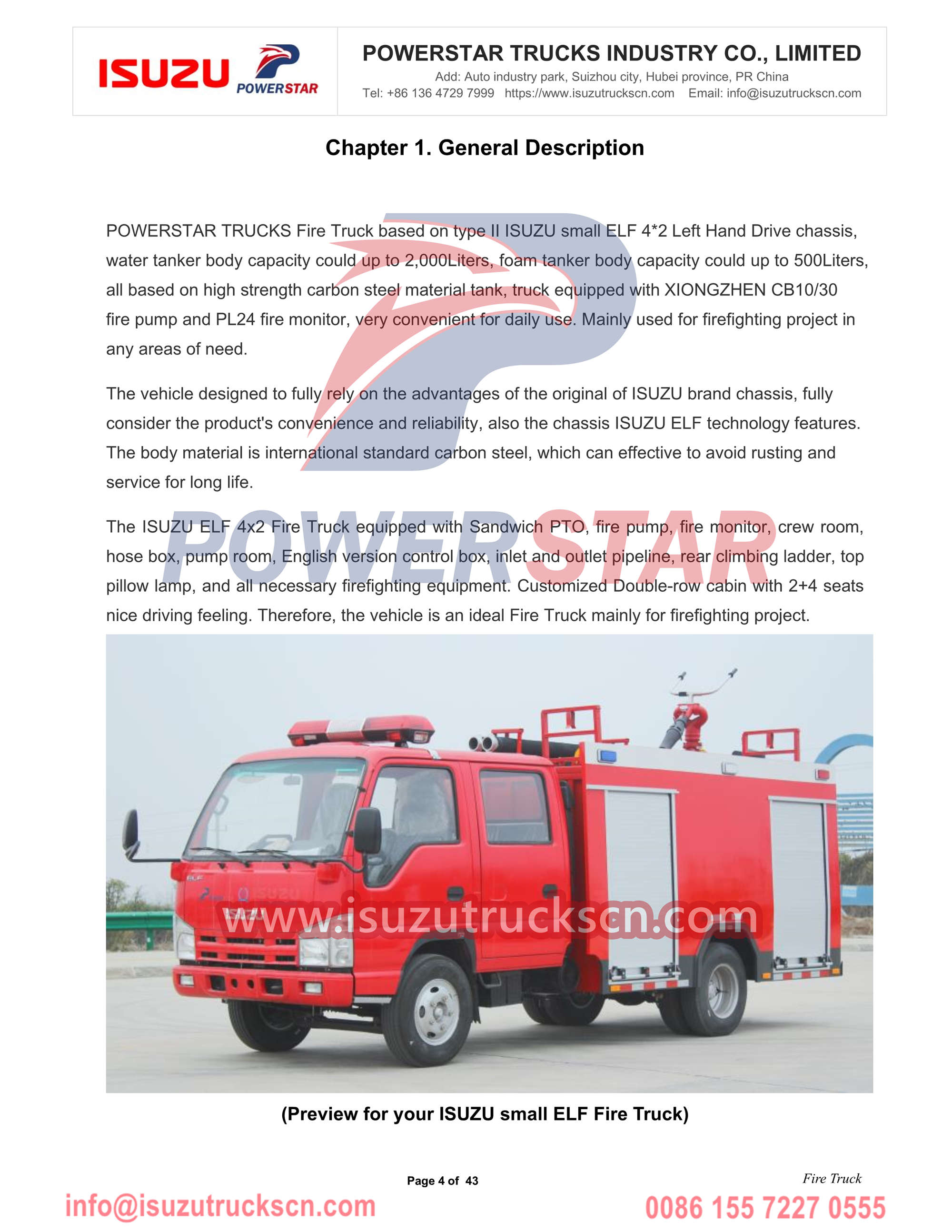 Tender antincendio Isuzu