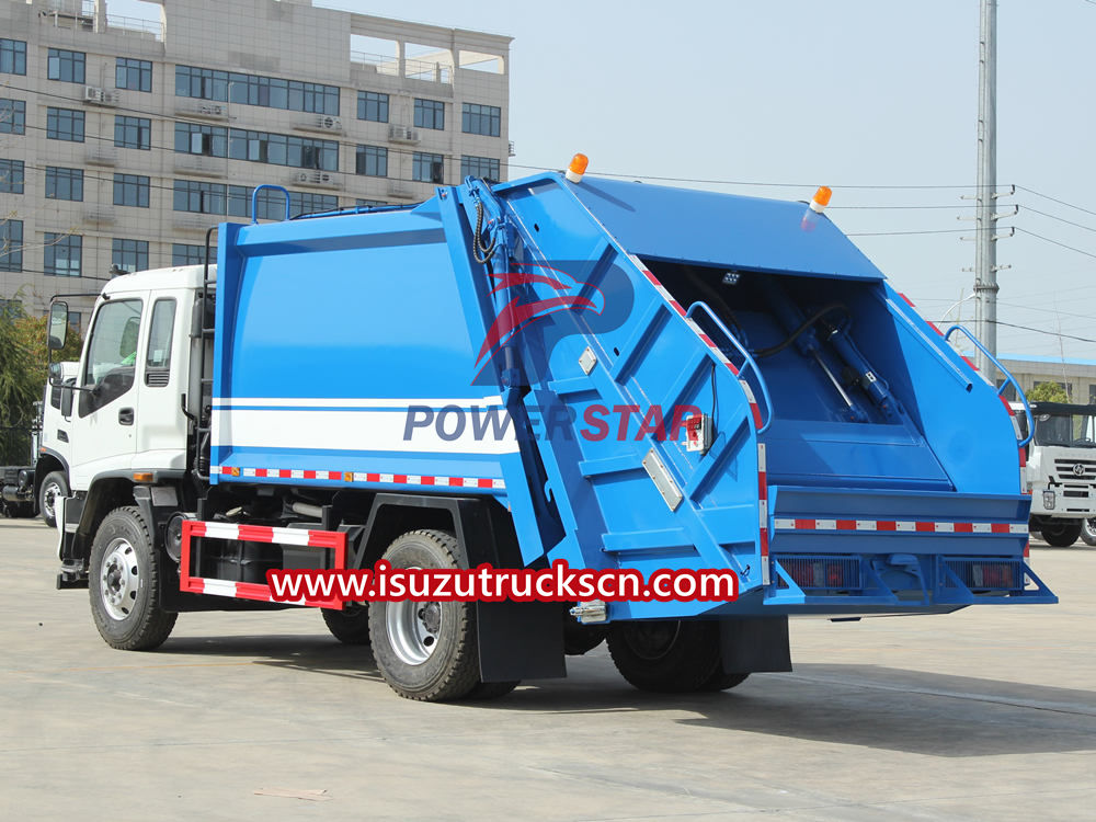 Camion della spazzatura compattatore Isuzu