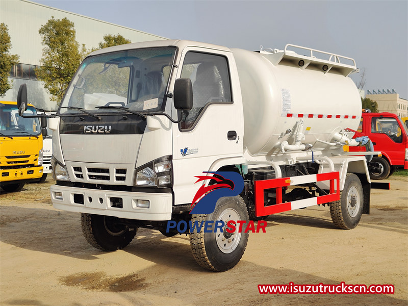 ISUZU 4x4 4WD 4 wheels sewage truck