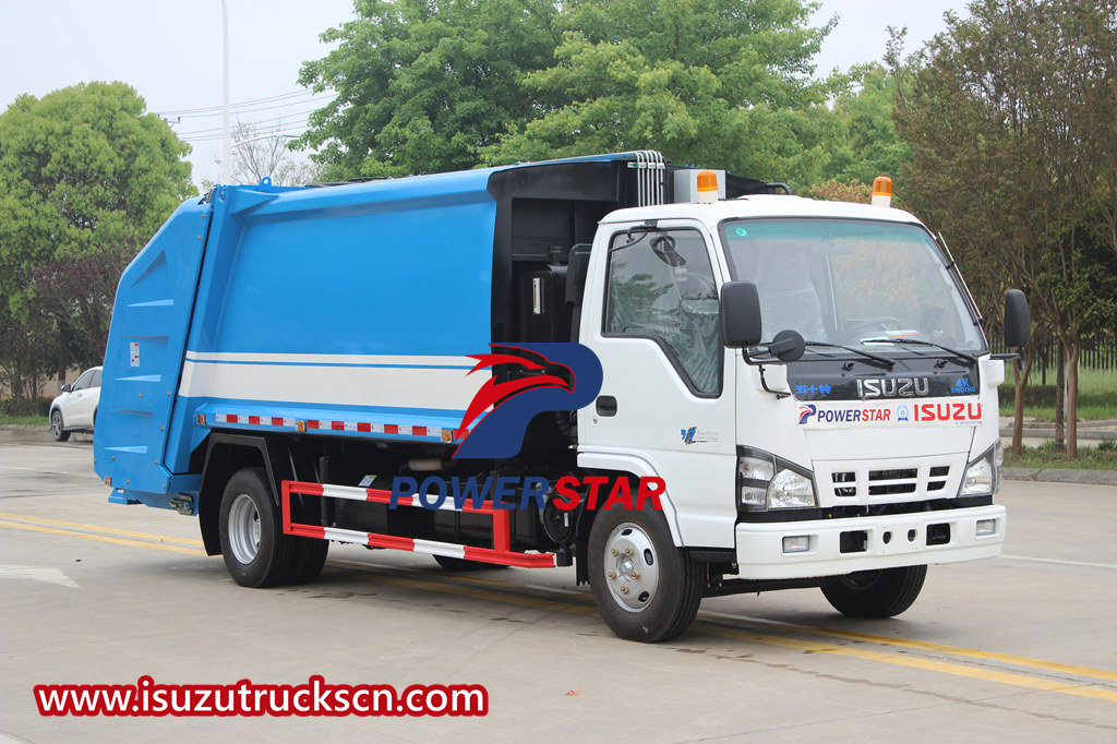 Camion della spazzatura compresso Isuzu