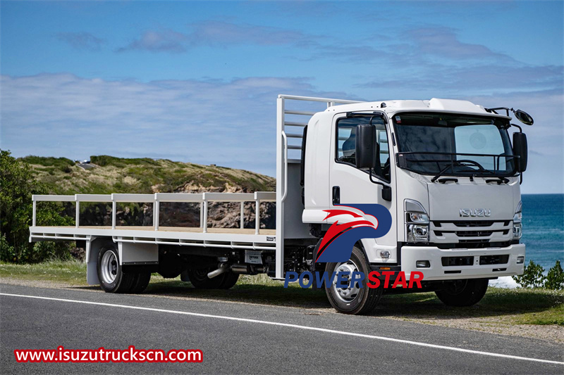 isuzu elf drop side cargo truck