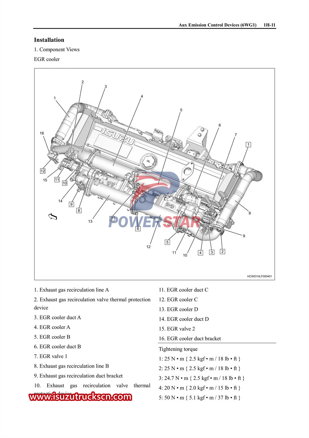 Manuale di servizio raffreddamento motore Isuzu 6WG1 e trasmissione ZF