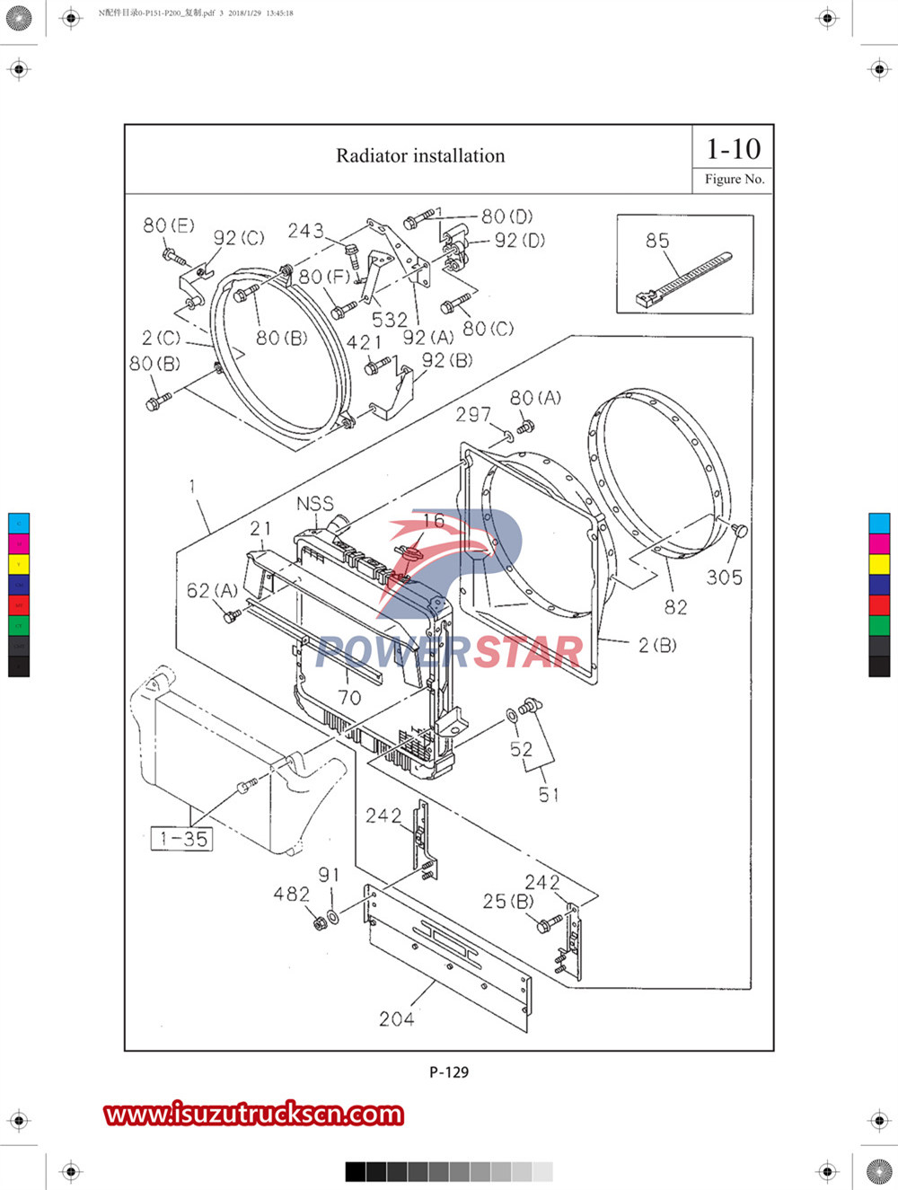 Catalogo ricambi commerciali Isuzu serie N1