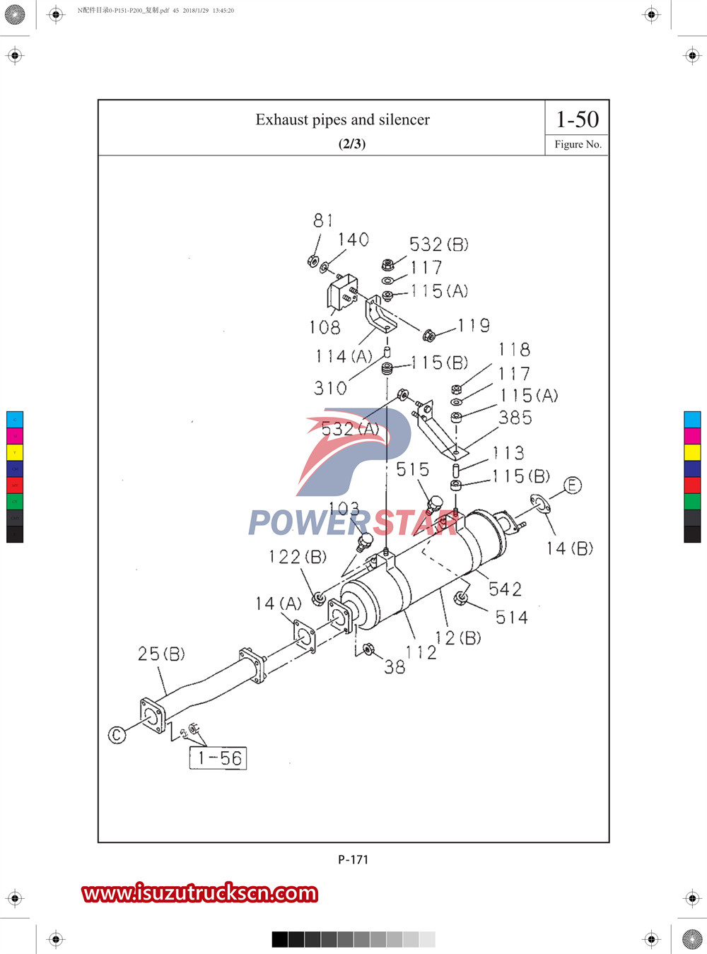 Catalogo ricambi commerciali Isuzu serie N1