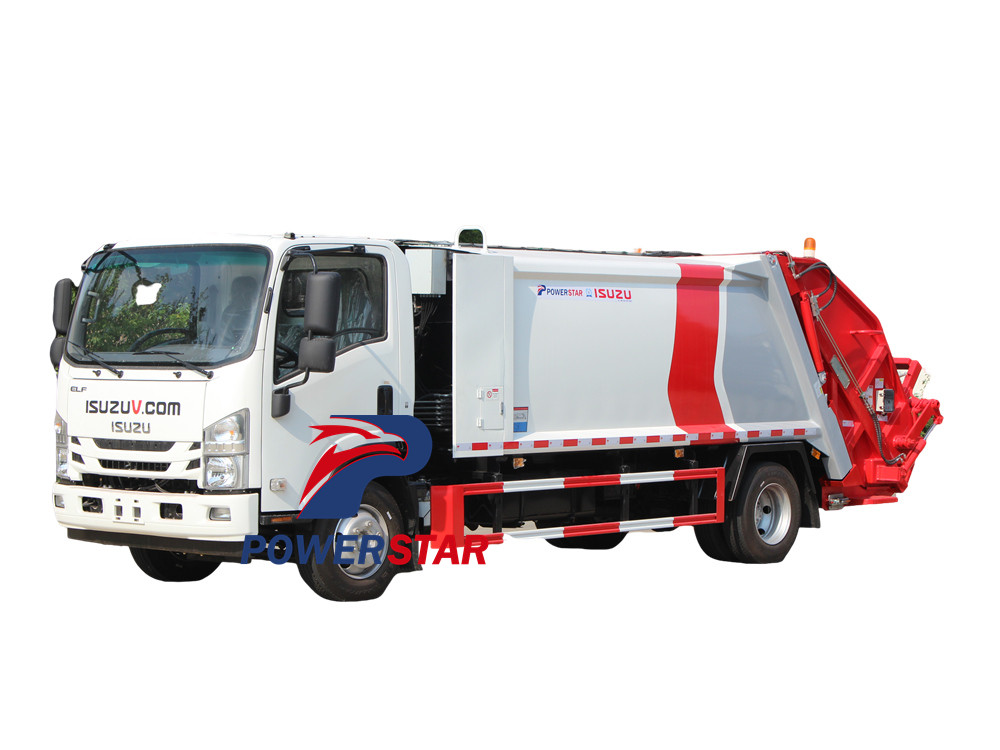 Isuzu 700P 8cbm garbage compactor truck