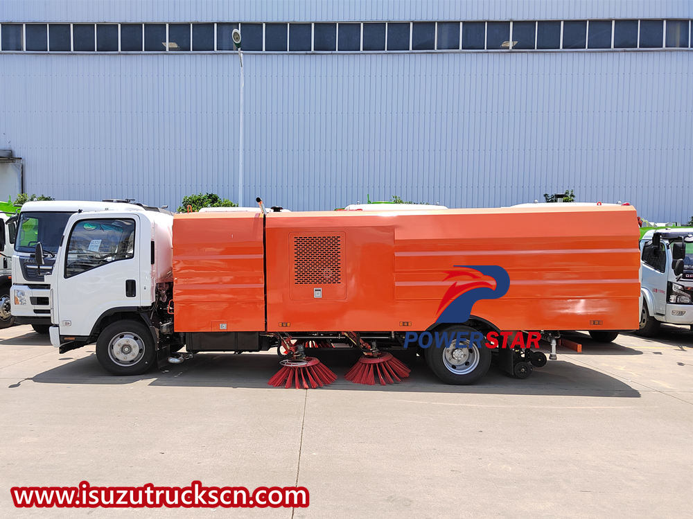 Isuzu street sweeper truck