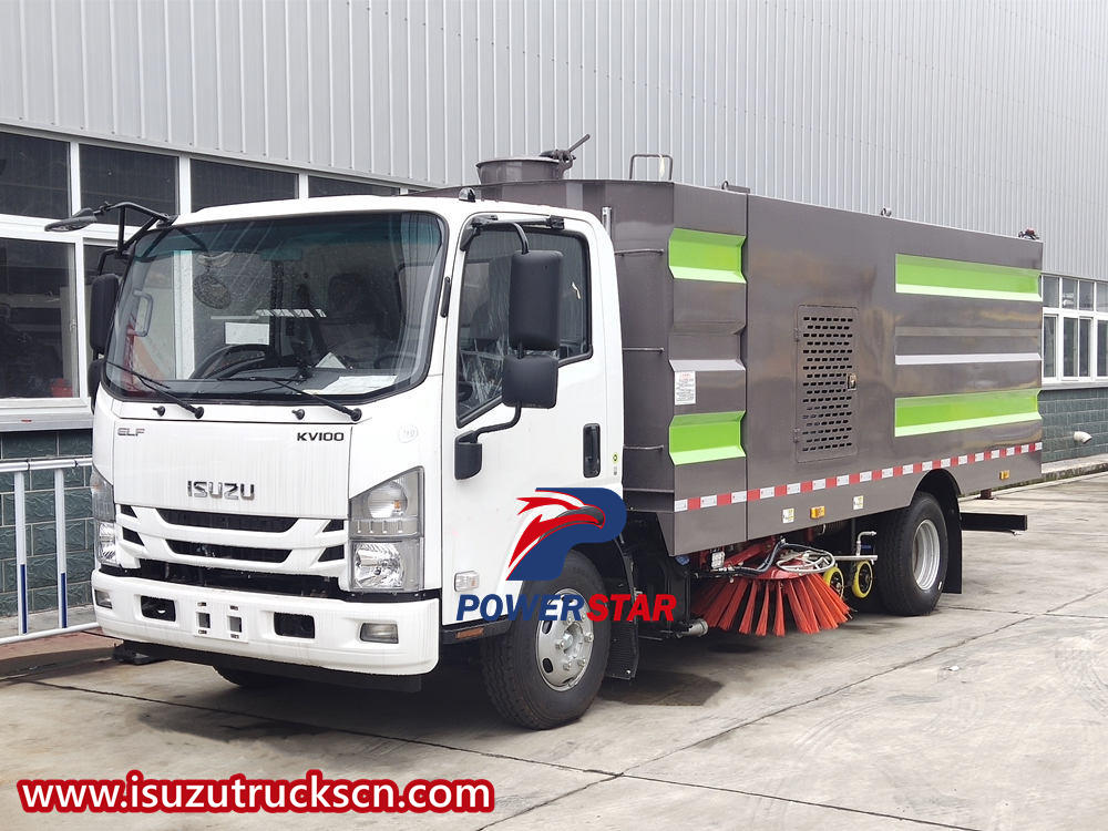 Isuzu road sweeper truck