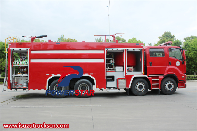 Isuzu GIGA 8x4 dry powder water foam fire truck