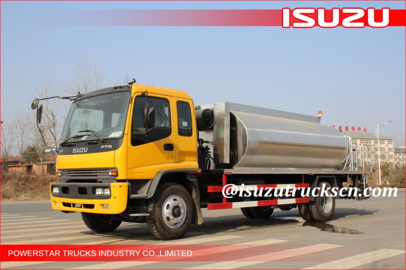 10000L Japanese ISUZU Automatic Bitumen Transportation Tank/Asphalt Tank Truck/Asphalt Transportation Tank for sale