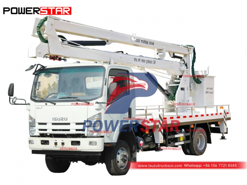 Custom-made ISUZU 190HP 4×4 AWD 18m Truck Mounted Boom Lift