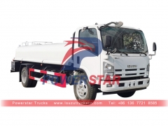 ISUZU 6 wheeler stainless steel drinking water tank truck