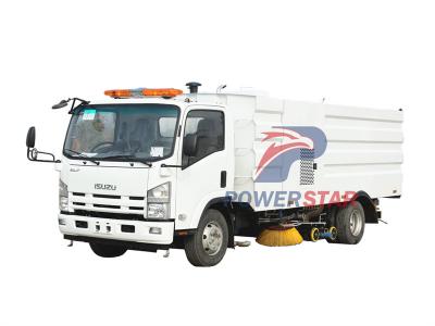  isuzu street washing sweeper truck