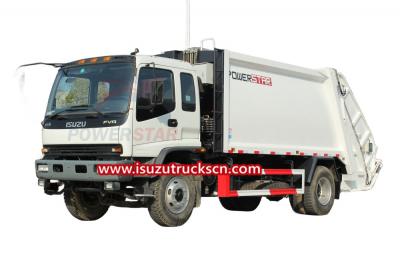 rubbish compactor trucks Isuzu industrial garbage compactor truck