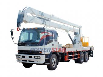 Isuzu super 10 wheeler heavy duty work platform truck