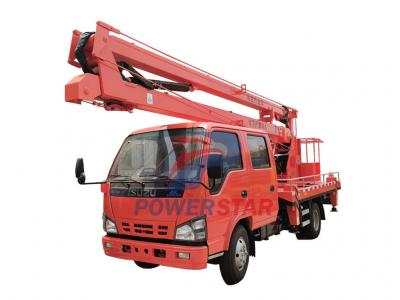 Isuzu NKR 14m folding type aerial work platform truck