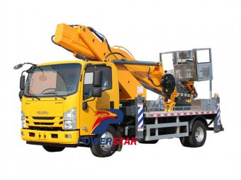 Isuzu ELF 120HP 20 meters aerial lift bucket truck