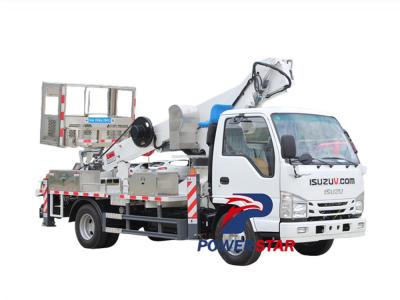 Isuzu telescopic arm aerial work truck