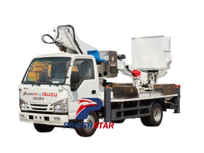 Isuzu 100P 18 meter insulated aerial platform truck