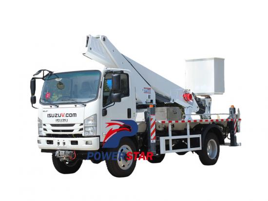 Isuzu NPR 4x4 aerial platform truck