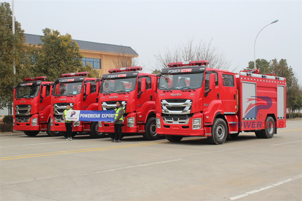 4 unità filippine Isuzu GIGA autopompa di salvataggio pesante autopompa antincendio
    