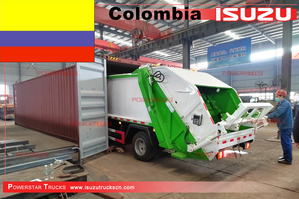 Colombia - 2 unità camion compattatore di rifiuti ISUZU NPR
    