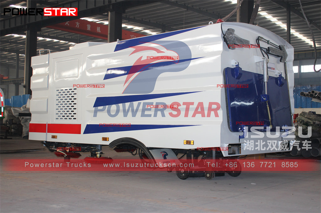 Esportazione del kit carrozzeria per spazzatrice stradale POWERSTAR 5cbm in Arabia Saudita per essere montato su camion ISUZU NQR
    