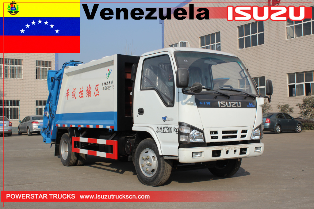 Camion compattatore di rifiuti Venezuela Isuzu 6000L
    