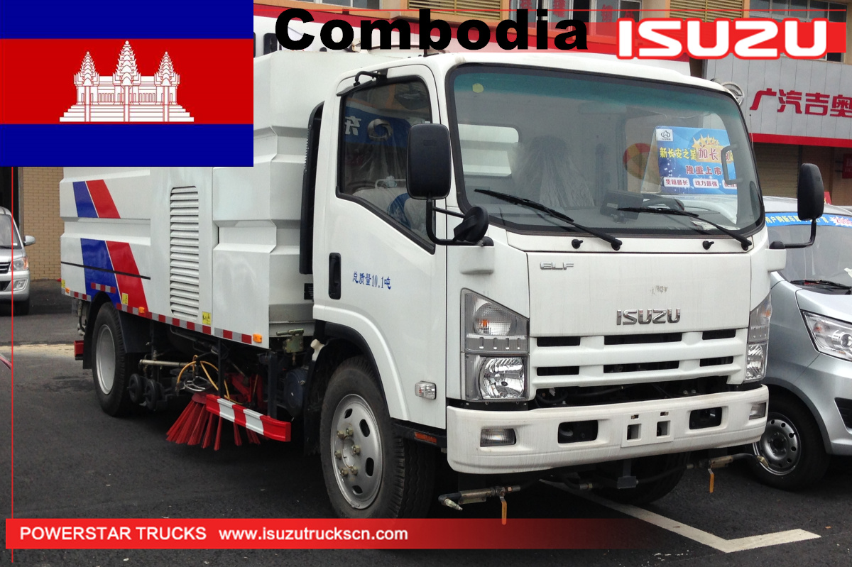 Combodia - Spazzatrice lavastrada Isuzu da 1 unità
    