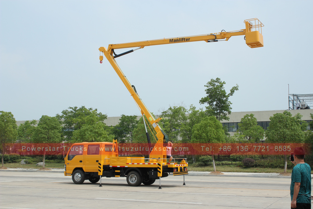 Filippine 16m Isuzu Aerial Manlift Work Platform Truck
    