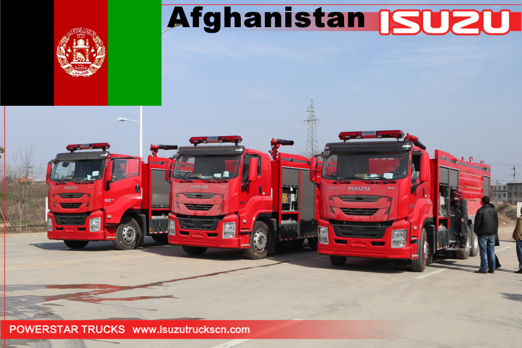 Afghanistan- 3 unità GIGA Isuzu camion dei pompieri
    