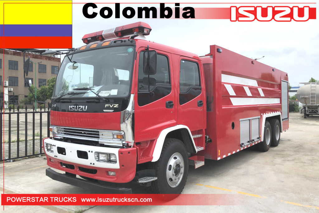 Colombia - 1 unità di camion dei pompieri acquatici Isuzu
    