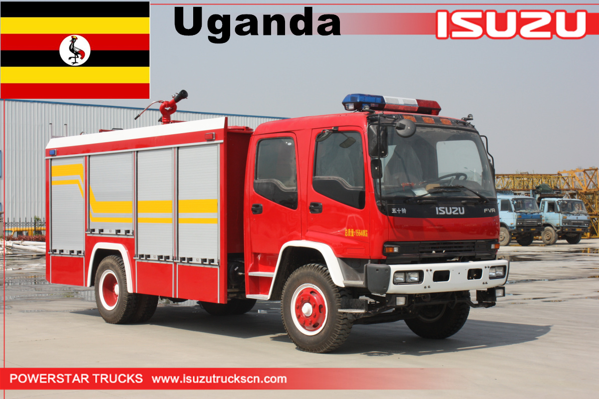 Uganda - 1 unità di camion dei pompieri Isuzu Foam Water
    