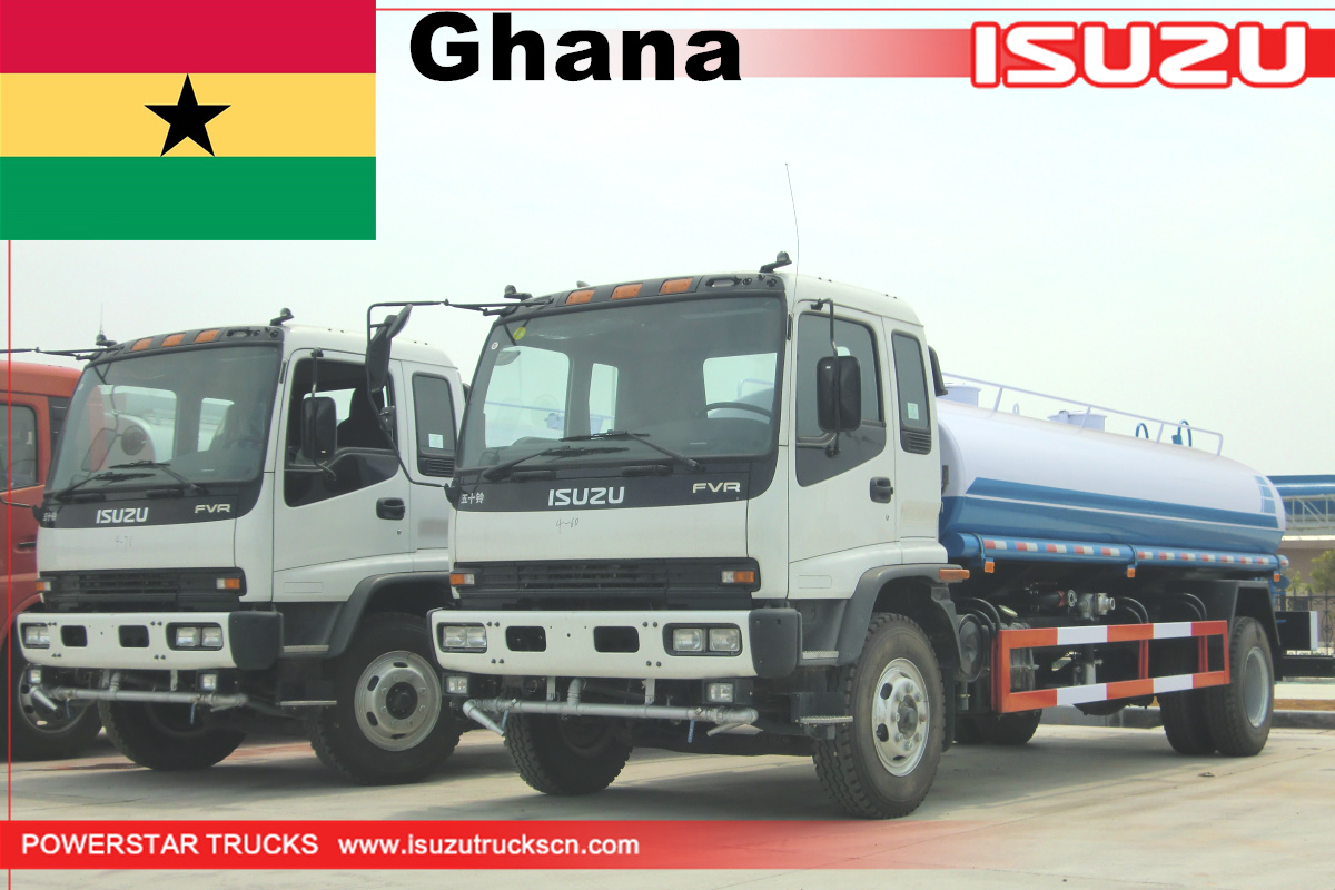 Ghana - 2 unità ISUZU FVR camion cisterna con cisterna per acqua
    