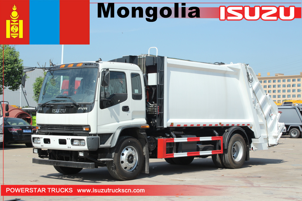 Mongolia - 1 camion della spazzatura compresso ISUZU FVR
    