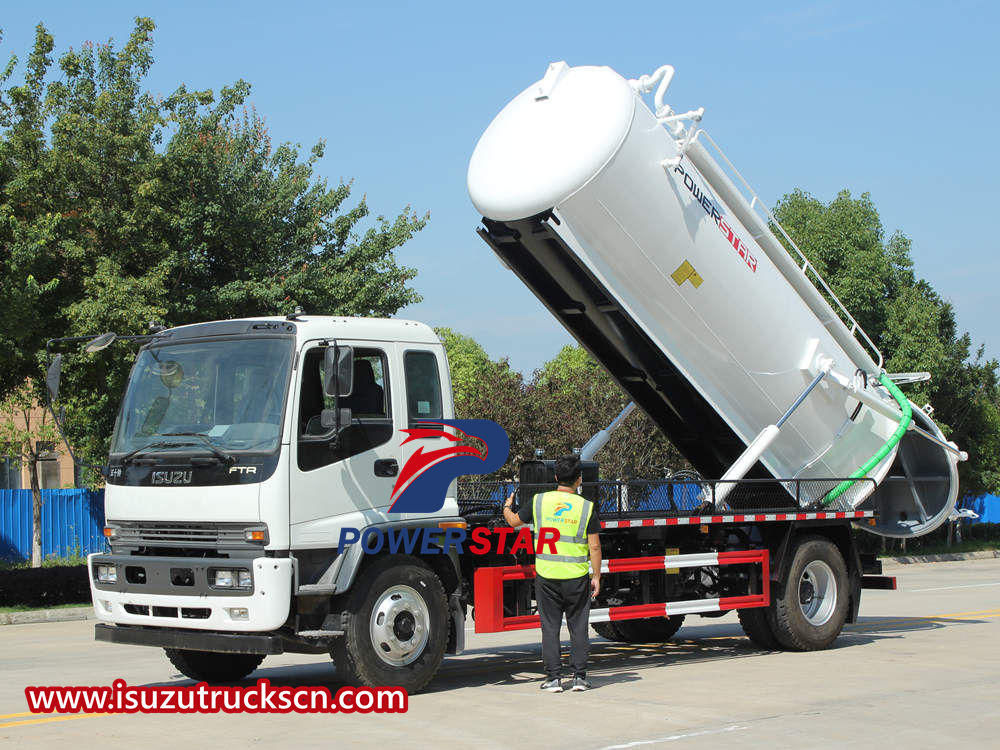 Principio di funzionamento del camion aspirante Isuzu
    