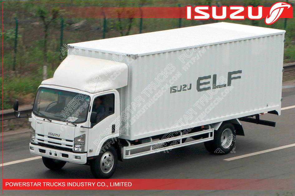 2015 vendita calda Isuzu ELF cargo van camion camion per il trasporto urbano
    