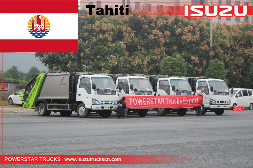 Tahiti - 4 unità ISUZU compattatore per rifiuti
    