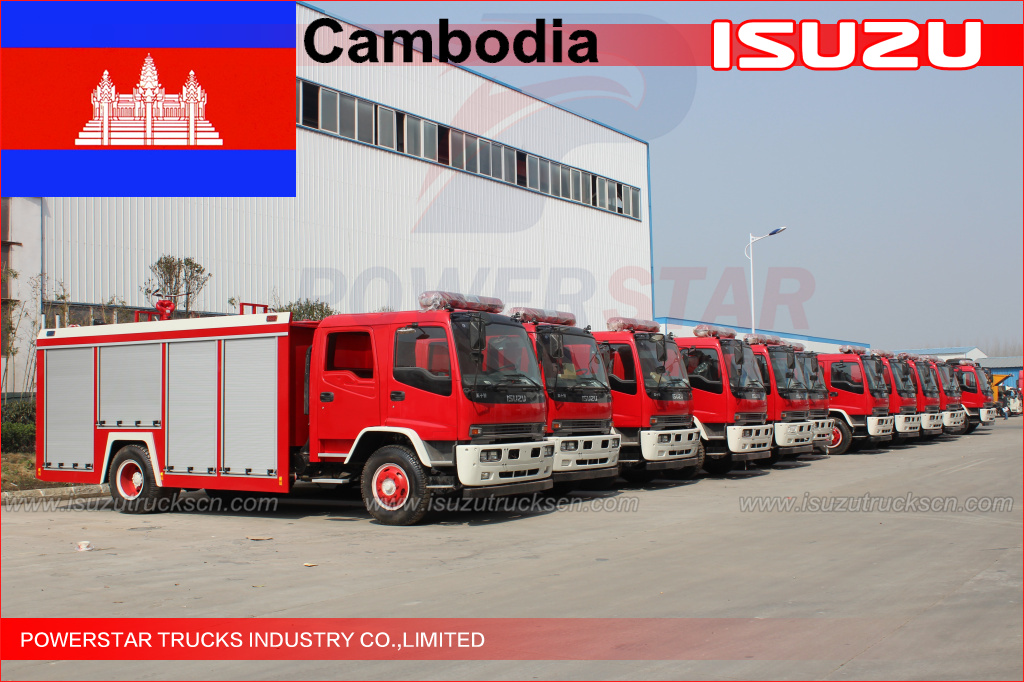 120 unità FTR Water Fire Truck per la Cambogia
    