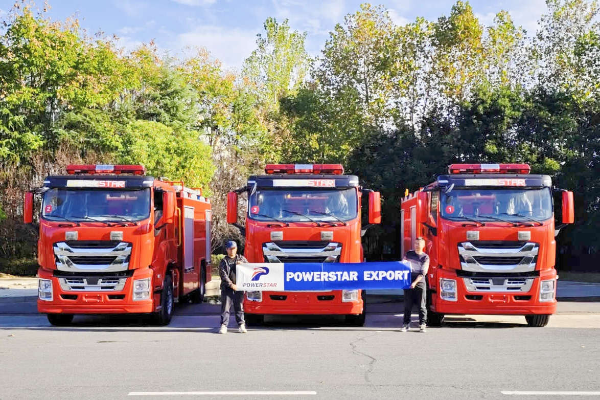 Etiopia 3 unità Isuzu Giga Rescue Fire Engine