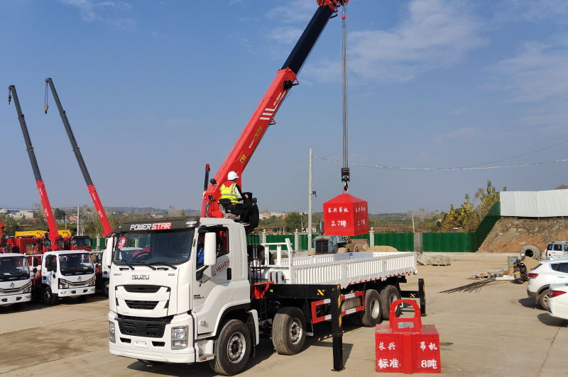 Isuzu Giga con gru per camion con braccio idraulico Palfinger SPS30000
    