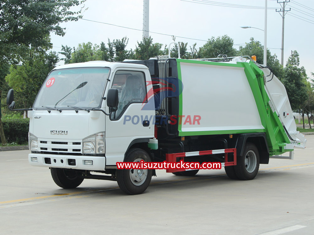 Introduzione alla versione completa del camion della spazzatura compresso Isuzu
    