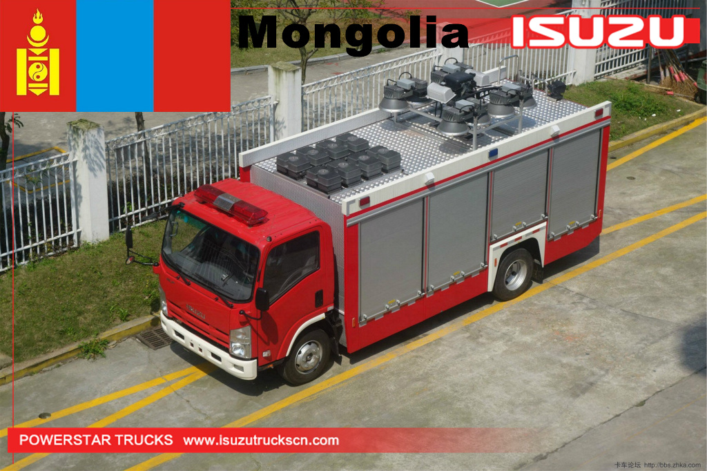 Mongolia - 1 unità ISUZU veicolo antincendio per torre faro faro
    