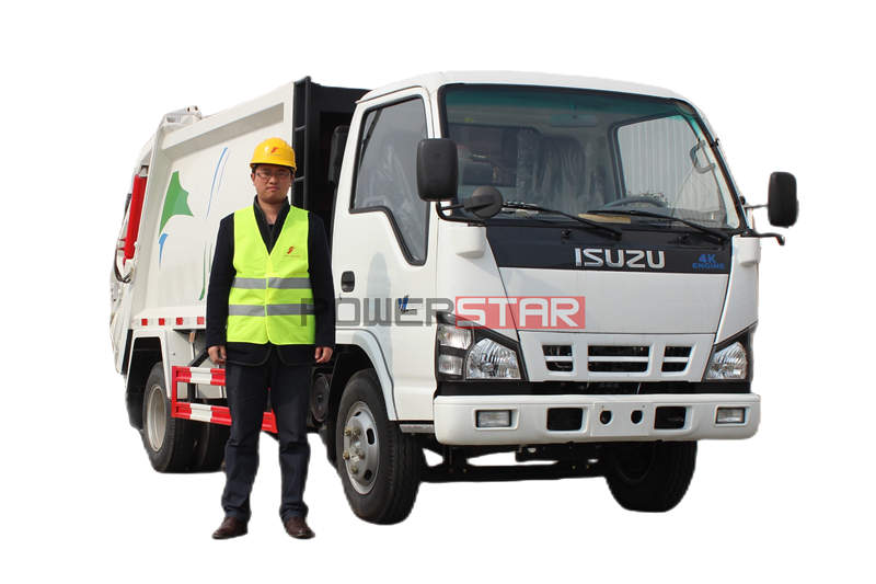 Come scegliere il camion compattatore di rifiuti ISUZU 6CBM
    