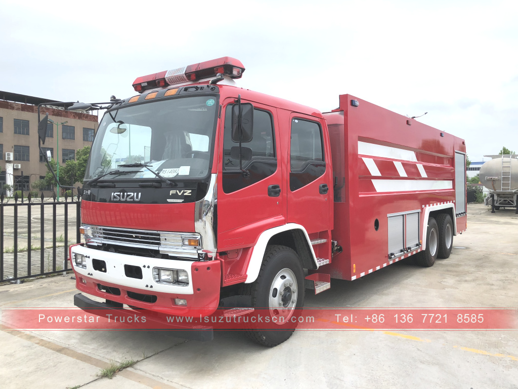 Camion dei pompieri con serbatoio d'acqua ISUZU FVR delle Filippine in vendita
    